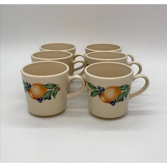 Set of 6 Vintage Corning Abundance Coffee Cups 6 oz. - Picture 1 of 5